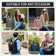 Backpack For Men Women VASCHY Lightweight Travel Back Pack Fits 15.6inch Laptop Water Resistant School Bag Casual Daypack For Teen Work/College Black