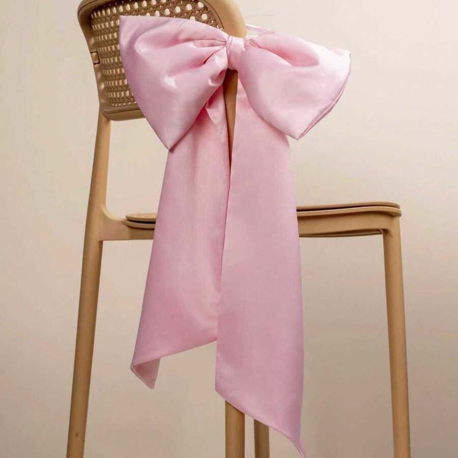 Nơ hồng lớn, đồ trang trí treo tường, thích hợp trang trí nôi em bé, đám cưới, tiệc tùng, sinh nhật. - Hồng - Xem 1