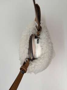 2025 New Cute Boots Bag Retro Suede Plush Phone Bag Versatile Crossbody Fuzzy Bag Lightweight Casual Bag