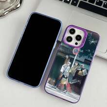 Funda de teléfono de anime Luguan Link Click para Apple 11 12 13 14 15 16 17 Pro Max Plus, cubierta de teléfono con proceso de chapado protector de aire - Z4 - Ver 7