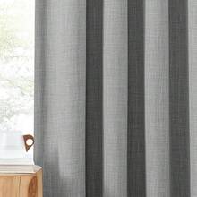 2025  Bedroom Curtains 2 Panels Sets Faux Linen Textured, Pinch Pleated Room Darkening Light/Heat Blocking Window Drapes Thermal Insulated For Living Room, Angora, W50 X L108, 2 Panels - 鉤腰帶 | 淺灰色 - 查看 8