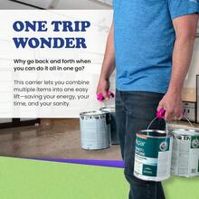 Grocery Bag Holder And Plastic Bag Carrier With Gel Padded Handle - Hands-Free Shopping Assistant For Multiple Bags Paint Cans And Luggage - 100lb Capacity As Seen On Shark Tank - 1包 - 查看 7