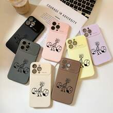 Compatible con phone 17 Pro, 17 Pro, 16 Pro, 15, 14 y 13 Pro/Plus. Diseño de Personaje con Ventana Grande. Cubre Lentes Completamente. Combinación de Colores Mejorada. Ideal para Regalos. Funda para smartphone con pantalla grande y diseño geométrico rojo. Lente completa, colores sofisticados. Ideal para regalar. Funda Liqui Phone. - rosa - Ver 4