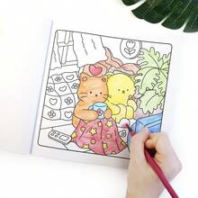 1 本（FUZZY HYGGE）卡通减压涂色书，CoCo 圣诞主题 > 装饰、玩具、图画书，高品质软封面，图案简洁醒目，易于涂色，描绘生活场景，是圣诞节、万圣节和节日送给朋友、家人和同事的理想礼物，有助于放松身心，缓解压力。 - 模糊生活 - 查看 8