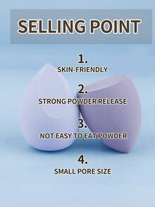 4 Pcs Makeup Sponge, Super-Soft Foam Easily Blends Foundations, Powders & Creams, Reusable, Washable, Streak Free Application, Vegan, Cruelty Free - Multicolor - View 5