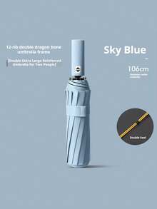 24-Rib Fully Automatic Umbrella, Sun And Rain Protection, UV Protection Umbrella, Suitable For School, Office, Home, Travel And Back To School Supplies, Sunny And Rainy Dual-Use Umbrella, Sun Protection, 99% UV Protection, Suitable For Men And Women, Durable Structure, Sun And Rain Protection