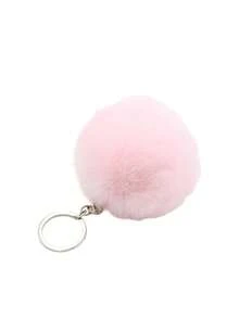 轻盈人造毛皮单肩包，配有可调节肩带和毛绒吊坠，磁扣开合，顶部提手设计，可手洗，适合日常出行，Honey Girl风格，人造皮革内衬，女士毛绒斜挎包 - 彩色 - 查看 12