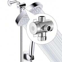 ABS 分配器 - 银色：1 个入口 2 个出口 3 通角阀 4 英寸内外螺纹分配阀连接器 - 銀色 - 查看 6