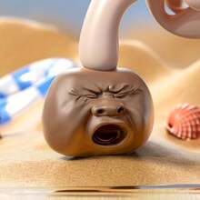 Pistolet na wodę z zabawną buźką i ziewającym sprayem, kieszonkowa gra Tea Pet ziewający pistolet na wodę, zraszacz z funkcją naciskania, psotny pistolet na wodę, kreatywna ozdoba - Brązowy - Zobacz 4