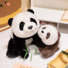 1pc Cute Panda Plush Doll, Soft Stuffed Panda Doll, Panda Pillow Cushion, Children's Birthday Gift - Multicolor - View 6