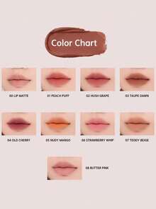 Rom&nd Romand Matte Lip Gloss 05 Nude Mango, Lightweight Mousse Texture, Gradient Rainbow, Non-Sticky Mirror Design, Warm Tone Brightens Complexion, 12-Hour Wear, Easy To Layer, Contains Hyaluronic Acid Softening Care Ingredients, Portable Romantic Lipstick, Creates Instant Glossy Office Look, Easy To Photograph, Korean Makeup, 8g/0.28oz