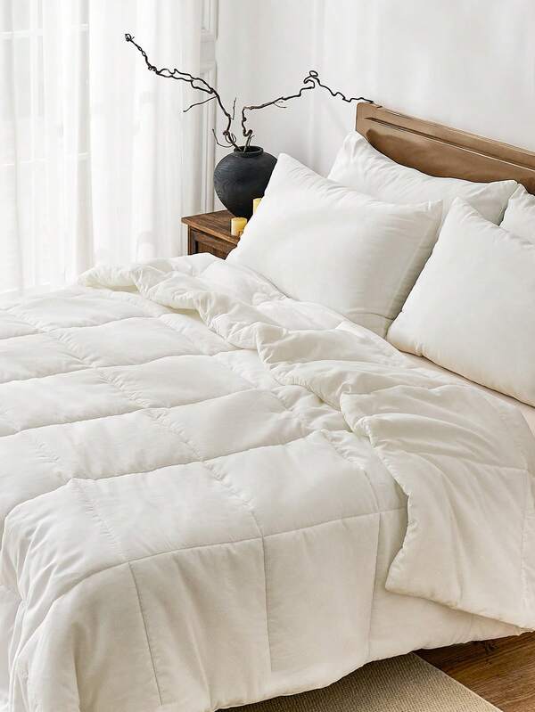 1pc Comforter Duvet Insert - Quilted Comforters, All Season Duvet, Down Alternative Bedding Comforter