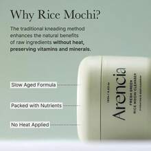 arencia Rice Mochi Face Cleanser, Face Mask, Foaming Cleanser, Gentle Scrub All In One ,Deep Cleansing, Moisturizing, Pore Minimizing, Removing Blackhead,With Rice Water & Green Tea, Mugwort - 120g - Xem 9