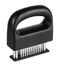 Stainless Steel Meat Tenderizer For Beef Steak Chicken Kitchen Tool - Black - View 2