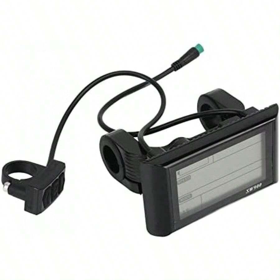 LUCKDANO Medidor LCD SW900 para Bicicleta Eléctrica - 5 Pines - Cables e Interfaces, Ideal para Bicicletas Eléctricas y Scooters - 1 - Ver 1