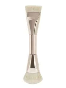 1 Peça Pincel de Base Dupla, Pincel de Base Angulado Multifuncional, Pincel de Base Fino e Plano, 100% Material, Ferramenta de Maquiagem Essencial para Mulheres, Pincel de Base, Pincel Corretivo, Pincel Blush, Pincel Contorno, Pincel Blush, Pincel Bronzer, Pincel Pó, Pincel de Base, Pincel Blush