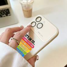Compatible con las series 17 Pro/17 Pro/17/16 Pro/15/14/13 Pro/Plus. Nuevo smartphone con pantalla grande y coloridas frases motivacionales. Lente completa y esquema de color renovado. Teléfono - rosa - Ver 5