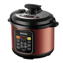 Olla a presión eléctrica multifunción Melaide de 5L, 1000W de alta potencia, funciones preestablecidas, mantener caliente con un solo toque, temporizador de 24 horas, pantalla LED, carcasa de metal, olla interior de aluminio, revestimiento antiadherente, ideal para uso doméstico - Enchufe EU Tipo E(220-240V) - Ver 3