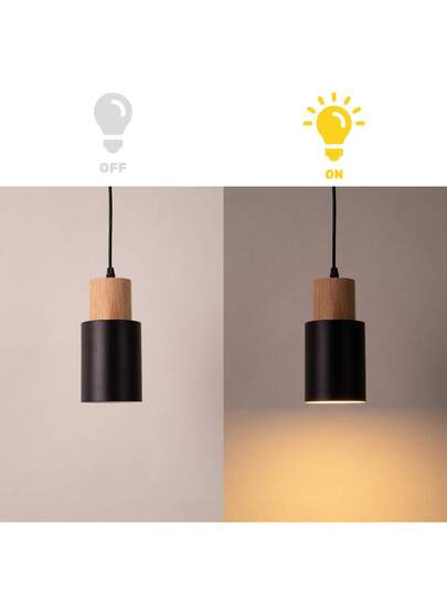 Alpinaluz "KIRA" Hang Lamp In Bruin Metaal Hout Sc inavian Moderne E27 view 9