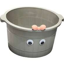 Foot Soak TubZialofi Lavabo de masaje para pies resistente práctico y portátil 8 66 pulgadas de alto para remojar pies uñas de los pies y tobillos GrisFoot Soak Tub - GRIS - Ver 6