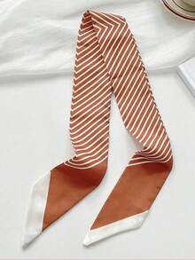 6件套条纹发带套装 - 6种颜色丝巾和丝带，适合女性和女孩 | 日常、海滩、运动、派对发饰，女士头巾，冬季保暖发带 - 彩色 - 查看 6