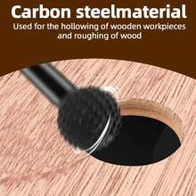 20/25/30mm Sphere Rotary Burr Ball Gouge Set, 5/8-11 Threads, Ball Grinding Head Angle Grinder Attachments. Ieal For Woodwork, Wood Carving Grinding, Polishing, Engraving - Black - View 5