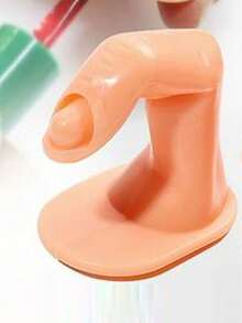 Nail Art Practice Hand, With Or Without Fake Nails, Realistic Fake Fingers, Carved & Painted Nail Art Sticker Display Model