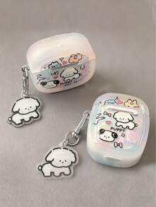 1 件可爱涂鸦小狗卡通无线蓝牙耳机保护套适用于 Apple Pro/1/2/Pro/3/Pro2/Pro3（不含耳机） - 多色 - 查看 3