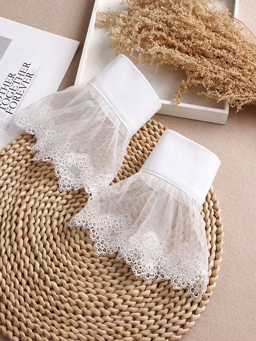 1 对面料喇叭袖口，适合搭配连衣裙 - 白色-161 - 查看 1