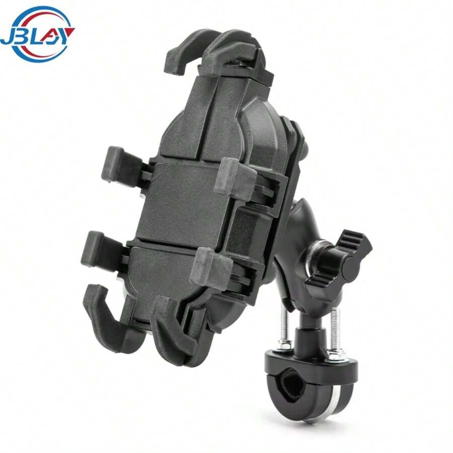 al por mayor, soporte para teléfono móvil impermeable y a prueba de golpes para motocicleta, soporte ajustable para teléfono móvil para bicicleta - Negro - Ver 1