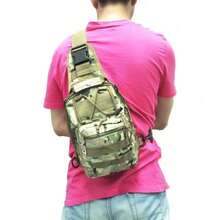 Tactical Backpack, Messenger Bag For Men And Women, Wear-Resistant|Waterproof|Molle|Large Capacity|Sling Shoulder Backpack, Suitable For Outdoor Hiking, Fishing Camping, Daily Carry Chest Bag, Birthday Gift, Christmas, Thanksgiving, Halloween Gift - CP偽裝 - 查看 5