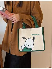 Sanrio Hello Kitty Canvas Tote Bags For Women Large Capacity Handbags 2025Cute Kawaii Bag For Ladies Shopping Travel Outdoor Easter, Mother's Day, Birthday Gift, Party Favor, Graduation Memento