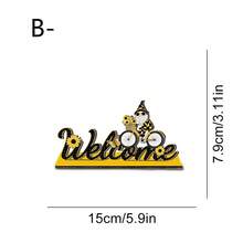 Decoración de madera con tema de girasoles de primavera, artesanía creativa para decoración de escritorio/balcón/fiesta de primavera/decoración suave para floristería, delicia artística