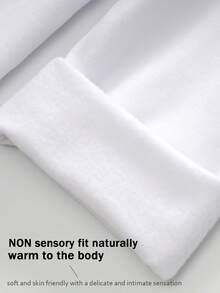 2pcs Women's Thermal Underwear Set, Warm Fleece Soft Fabric, Suitable For Daily Casual, Fitness, Skiing, Base Layer, Women Autumn/Winter Warm Outfit - White - View 7