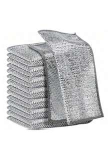 قطعة تنظيف سحرية الوجه، مصنوعة من سلك معدني مقوى، وهي قطعة قماش تستخدم لتنظيف الأواني والمقالي والأدوات المنزلية والأواني المطبخية