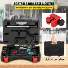 Herramienta de abocardado de línea de freno, bengalas simples, dobles y de burbuja de 45 grados para tamaños de tubo de 3/16", 1/4", 5/16" y 3/8", adecuada para líneas de metal blando de cobre - 45 grados - Ver 6