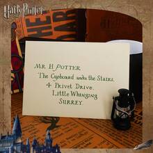WB 1PC Harry Potter Officially Licensed Acceptance Letter Hogwarts McGonagall Professor Envelope Name Can Be Changed Name Cannot Be Changed Self Adhesive Seal Letterhead Movie Peripheral Dress Up Props Creative Room Decorations Christmas Halloween Birthday Surprise Gift For Harry Potter Lovers