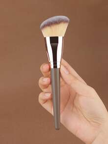 1/2 专业化妆刷套装，高级合成粉底刷混合散粉锥歌舞伎粉底化妆刷化妆品涂抹器 - 彩色 - 查看 10