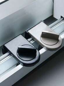 Cerradura de aluminio para puertas y ventanas corredizas con funciones anti-pellizco, anti-robo y anti-caída - Multicolor - Ver 2