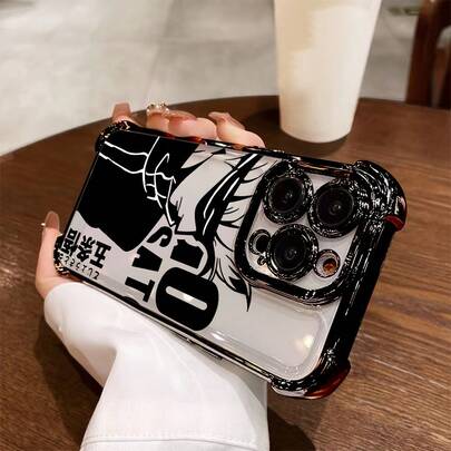 Fundas Transparentes Antigolpes de Anime Popular Gojo Satoru para 16, 15, 14, 13, 12, 11 Pro, X, XR, XS, 8, Plus - Cubierta Suave y Protectora17  17promax