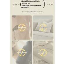 Pegatina de cabello portátil Mini pegatina de cabello portátil Eliminador de polvo de ropa Pegatina de cabello Herramienta de limpieza de eliminación de cabello Rollo de papel reemplazable desgarrable Pegatina de cabello - Mini quitapelusas portátil - Ver 11