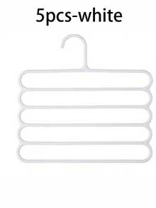 شماعة متعددة الوظائف ديكور متعدد الطبقات من البلاستيك لتوفير المساحة، شماعة 5 في 1 لتخزين البنطلونات والملابس والأحذية والتنانير، منظم غرفة النوم، ديكور المنزل والغرفة والأعياد - متعدد الألوان - مشاهدة 15