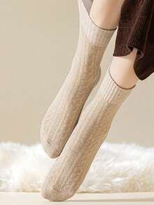 1 Paar/5 Paar Wintersocken, dicke warme Socken, unisex, dicke Bodensocken