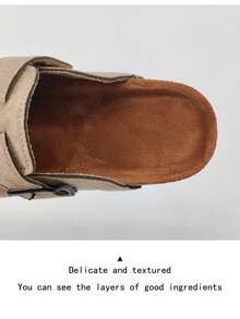 Women's Spring New Round Toe Thick Sole Comfortable Slip-On Casual Fashion Mule Shoes