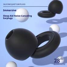 6pcs Silicone Earplugs, 1 Set Of Silicone Earplugs, Including 2 Earplugs And 4 Spare Accessories, Designed For Sleep And Noise Isolation, Gentle On The Ears. Nighttime Noise Reduction Earplugs And Anti-Snoring Noise Isolation, Suitable For Sleeping, Napping, Working, Studying, Back-To-School Gifts, And Christmas Gifts. - Multicolor - View 3