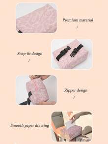 1pc Leopard Print Elegant & Cute Car Tissue Box, Multifunctional Car Tissue Holder - one-size - View 5