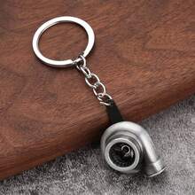 1 Piece Creative Metal Keychain, Turbo Gear Wheel Hub, Brake Disc, Shock Absorber, Car Keychain Pendant - Multicolor - View 11