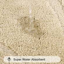 Pauwer Bathroom Rugs Sets 5 Piece With Lid Cover Bathroom Shower Rugs With U-Shaped Contour Toilet Mat Absorbent Microfiber Plush Bath Mats Non Slip Bath Rugs Machine Washable Bathroom Floor Mats - Đường màu be - Xem 4