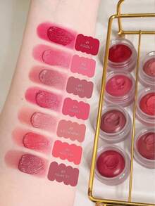 HOLIKA HOLIKA 融化模糊唇膏，质地柔软，丝滑柔润，轻盈透气，显色度高，保湿，涂抹顺滑，唇颊二合一润唇膏，控油效果，易于控制，奶油质地，韩国化妆品，5克/0.17盎司。 - 06 NECTAR - 查看 6