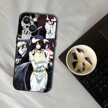 Overlord Cartoon Albedo Phone Case Cover Compatible With  17, 16, 15, 14, 13, 12, 11, Pro, XS, Max, XR, Plus, E, SE4, Mini Black Soft Cover, Cover Compatible With  17 Case,  17 Pro Case,  17 Pro Max Case - Z4 - Visualizzare 8